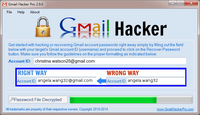 account hacker v3.9.9 activation code crack free download
